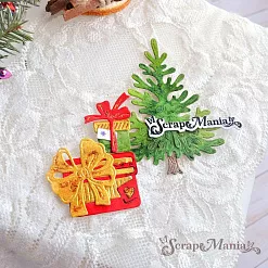 Нож "Сказка на Новый Год. Подарки под елкой", 5,5х7 см (ScrapMania)