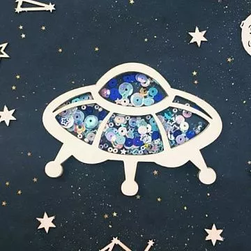 Чипборд "Шейкер. Летающая тарелка" (CraftStory)