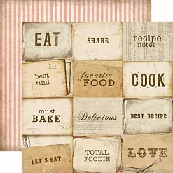 Набор бумаги 30х30 см "Homemade with Love", 12 листов (Carta Bella) Набор бумаги 30х30 см "Homemade with Love", 12 листов (Carta Bella)