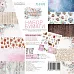 Набор бумаги 20х20 см "Снежная акварель", 12 листов (Fleur-design)