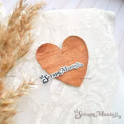 Нож "Пляж. Деревянное сердце", 6х6 см (ScrapMania) Нож "Пляж. Деревянное сердце", 6х6 см (ScrapMania)