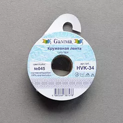 Лента кружевная "Розовая" ширина 1,9 см, длина 3 м (Gamma)