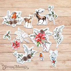 Набор высечек из бумаги "Новогодние традиции" (ScrapMania)