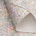 Отрез экокожи А4 "Блестки и пайетки. Серебряный"