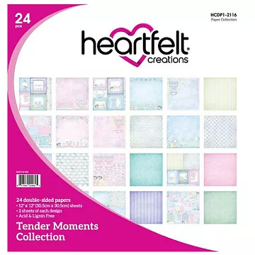 Набор бумаги 30х30 см "Tender moments", 24 листа (Heartfelt Creations)