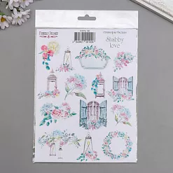 Наклейки 16х21,5 см "Shabby love" (Фабрика Декору)