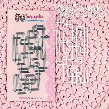 Нож "Трубы", 6х10,5 см (Scrapiki) Нож "Трубы", 6х10,5 см (Scrapiki)