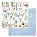 Набор бумаги 30,5х30,5 см "Ламы", 12 листов (ScrapMania)