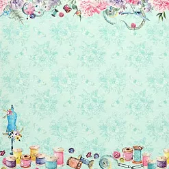 Набор бумаги 15х15 см "Милый дом", 12 листов (ScrapBerry's)