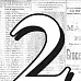 Цифра-оверлей "2", 1 лист (Daisy d's)