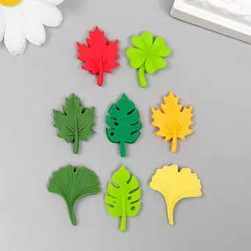 Набор акриловых украшений "Листья", 2,8х2,5 см, 8 шт (АртУзор)