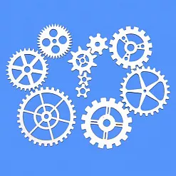 Набор украшений из чипборда "Шестеренки" (ПроСвет) Набор украшений из чипборда "Шестеренки" (ПроСвет)