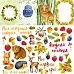 Бумага "По грибы, по ягоды. Картинки" (ScrapMania)