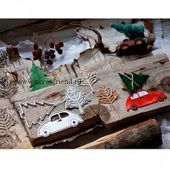 Нож "Машинка в лесу", 6х2,5 см (Scrapfriend) Нож "Машинка в лесу", 6х2,5 см (Scrapfriend)