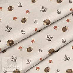 Отрез ткани 79х50 см "Ежик колючка" (Cotton)