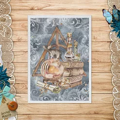 Тканевая карточка "Волшебник. Заклинание" (ScrapMania)