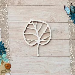 Чипборд "Школьный вальс. Шейкер. Листочек мини" (ScrapMania)