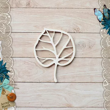 Чипборд "Школьный вальс. Шейкер. Листочек мини" (ScrapMania)