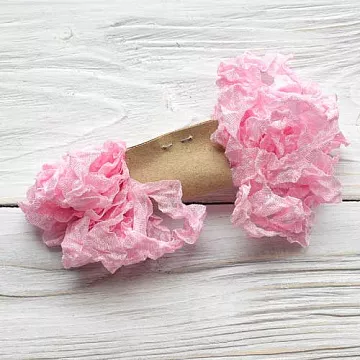 Шебби лента "Розовый тюльпан", ширина 1,5 см, длина 5 м (Craft)