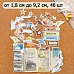 Набор высечек из бумаги "Родная", 46 шт (ScrapMania)