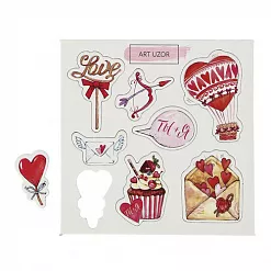Набор вырубок из картона "Валентинки" (АртУзор)