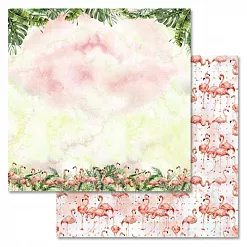 Набор бумаги 30,5х30,5 см "Роскошный фламинго", 12 листов (ScrapMania) Набор бумаги 30,5х30,5 см "Роскошный фламинго", 12 листов (ScrapMania)