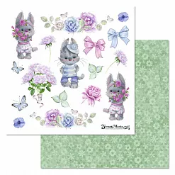 Набор бумаги 20х20 см для вырезания и вдохновения "Персонажи", 6 листов (ScrapMania)