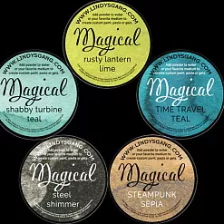 Набор сухих красок сияющие "Industrial Chic Shimmer Magicals", 5 шт (Lindy's)