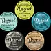 Набор сухих красок сияющие "Industrial Chic Shimmer Magicals", 5 шт (Lindy's)