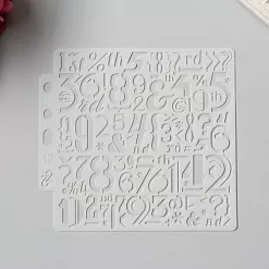 Трафарет "Цифры и знаки"