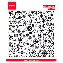 Штамп фоновый "Снежинки" (Marianne design)