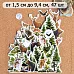 Набор высечек из бумаги "Тайга", 47 шт (ScrapMania)