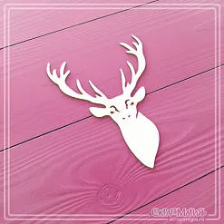 Чипборд "Голова оленя. С мордочкой" (СкрапМагия)