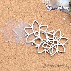 Шейкер "Фономикс. Новогодний. Снежинка 1 мини", 5х5 см (ScrapMania)