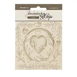 Чипборд "Romance Forever. Hearts", 14х14 см, 13 шт (Stamperia)