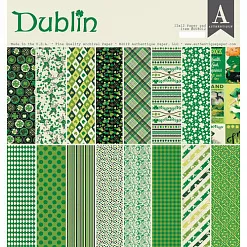 Набор бумаги 30х30 см "Dublin", 19 листов (Authentique) Набор бумаги 30х30 см "Dublin", 19 листов (Authentique)