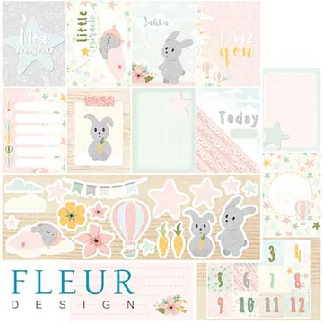 Бумага "В облаках. Карточки для девочек" (Fleur-design)