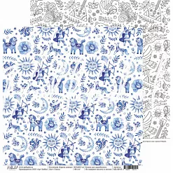 Набор бумаги 30х30 см "Красна девица", 13 листов (Polkadot)