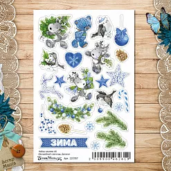 Набор наклеек А6 "Волшебный снегопад. Детали" (ScrapMania)