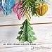 Нож "Игрушки на елку 3D. Елочка", 6,6х7,4 см (ScrapMania)