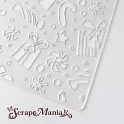 Трафарет 15х18 см "Снеговички. Подарки" (ScrapMania)