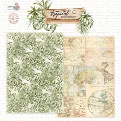 Бумага А4 "Tropical adventure 01" (DreamLight Studio)