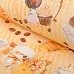 Отрез ткани 48х50 см "Кофе-тайм. Крупные чашечки на персиковой полоске" (Артмикс)