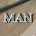 Чипборд "MAN", 4,5х1,5 см (Fantasy) Чипборд "MAN", 4,5х1,5 см (Fantasy)