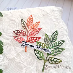 Нож "Листья леса. Лакрица", 5х7,7 см (ScrapMania)