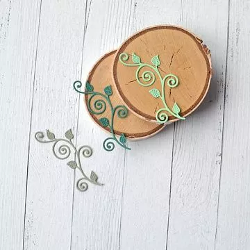 Набор вырубок "Травка с завитками" (ScrapMania)