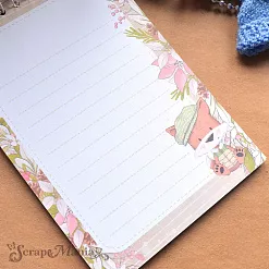 Блокнот на пружине А6 "Новогодняя Ванилька. Лисенок Коржик", 16 листов (ScrapMania) Блокнот на пружине А6 "Новогодняя Ванилька. Лисенок Коржик", 16 листов (ScrapMania)