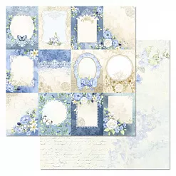 Набор бумаги 30,5х30,5 см "Небесная роса", 12 листов (ScrapMania)