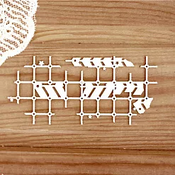 Украшение из чипборда "Фон. Клетка с протектором" (Просто небо)