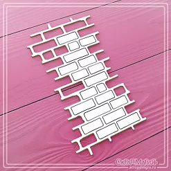 Чипборд "Кирпичи", 4,7х9 см (СкрапМагия)